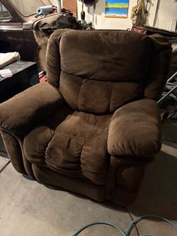 Free  Brown recliner chair