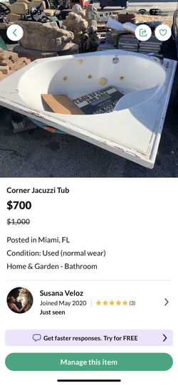 Corner Jacuzzi Tub