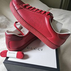Gucci Ace Authentic Red Shoes