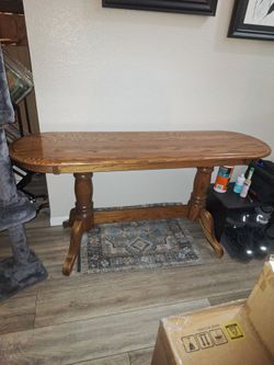 Oak console/ sofa table