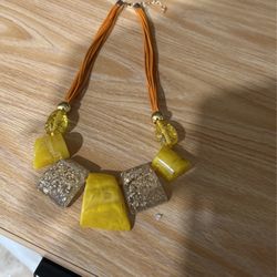 Trendy Chunky Big Beaded Pendant Necklaces Colorful Rope Chain