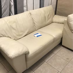 Leather Sofa And Chair 