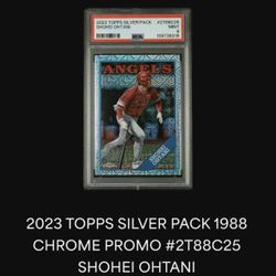 2023 Topps silver Back Shohei Ohtani PSA 9