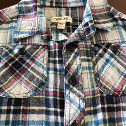 Boys Flannel Button Up Size XS (4/5)