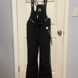 Hotian RAWRWAR Essential Black Ski Snow Bib Pants Size L