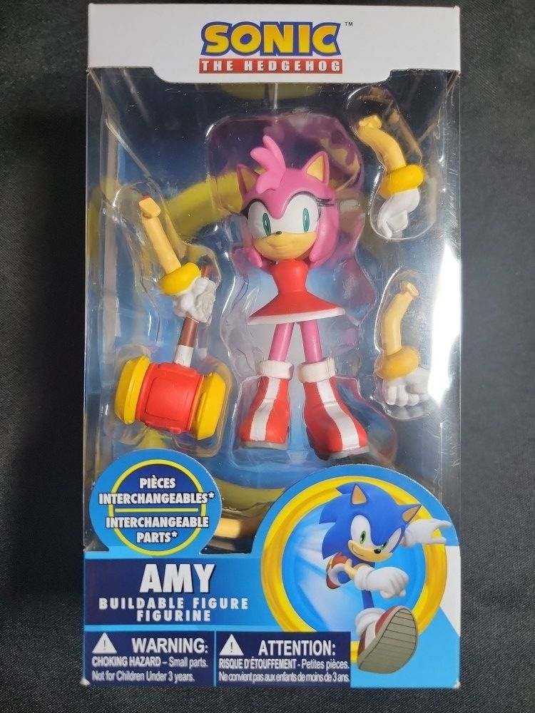 Just Toys Sonic the Hedgehog Amy Rose Buildable Action Figure Figurine NEW