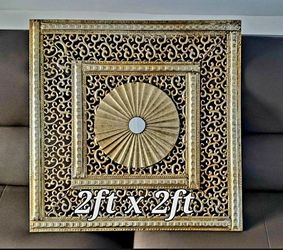 Gold Decorative Wall Hanger 2ft x 2ft