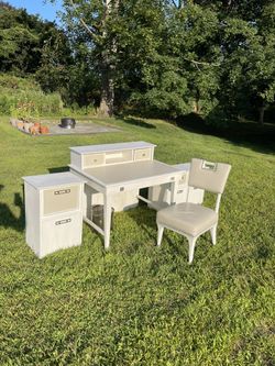 Custom Made Computer Hutch And Filing Cabinets