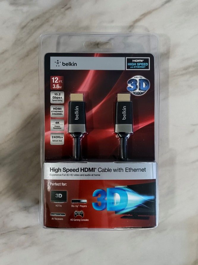 Belkin 12' High Speed HDMI Cable (Brand New)