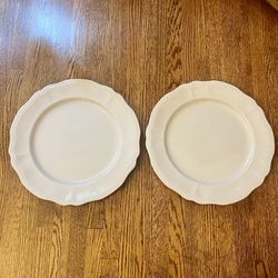 Vintage Mid Century Japan Federalist Ironstone set of 2 12” Chop plate / platter 4238