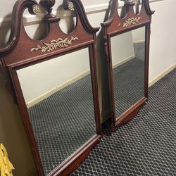 Two pair of Vintage mirror