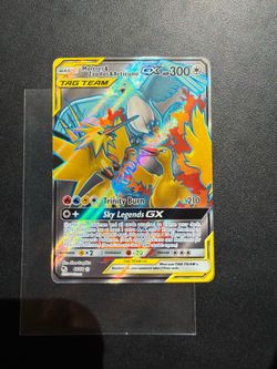 Pokémon TCG Moltres & Zapdos & Articuno Tag Team GX 66/68 full art hidden fates