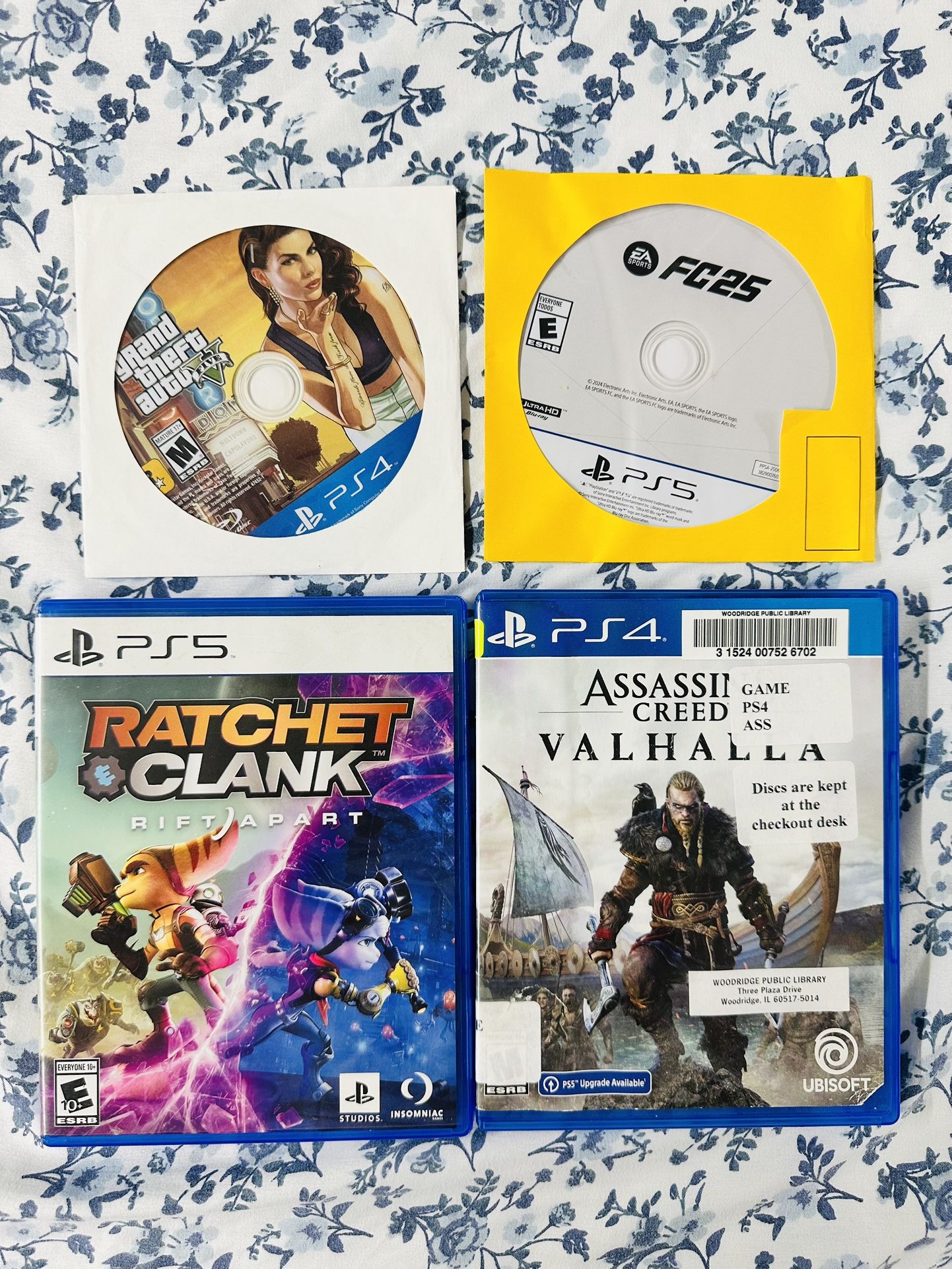 Playstation 5 Games And PlayStation 4 Games ( Used , Tested Working ) Read Description