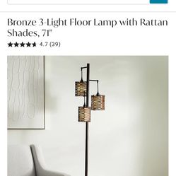Lamp, Floor Lamp, With 3 Bulbs Included