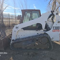 2008 bobcat t 300 skidsteer ac heat cab low hr