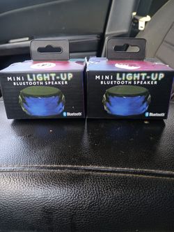 Light Up Bluetooth Speakers