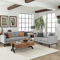 2 piece includes Sofa+Loveseat, optional matching chair add on