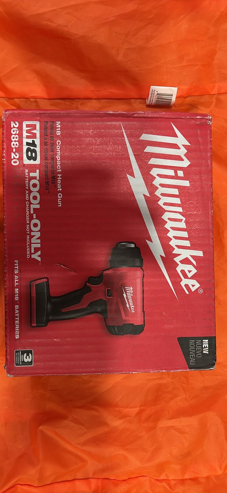 Milwaukee M18 Heat Gun Below