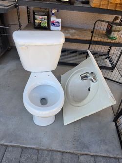 Free toilet and sink