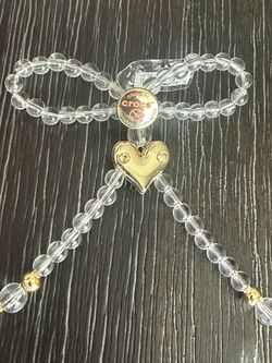 Crocs Jibbitz Bow Charm with Gold Heart