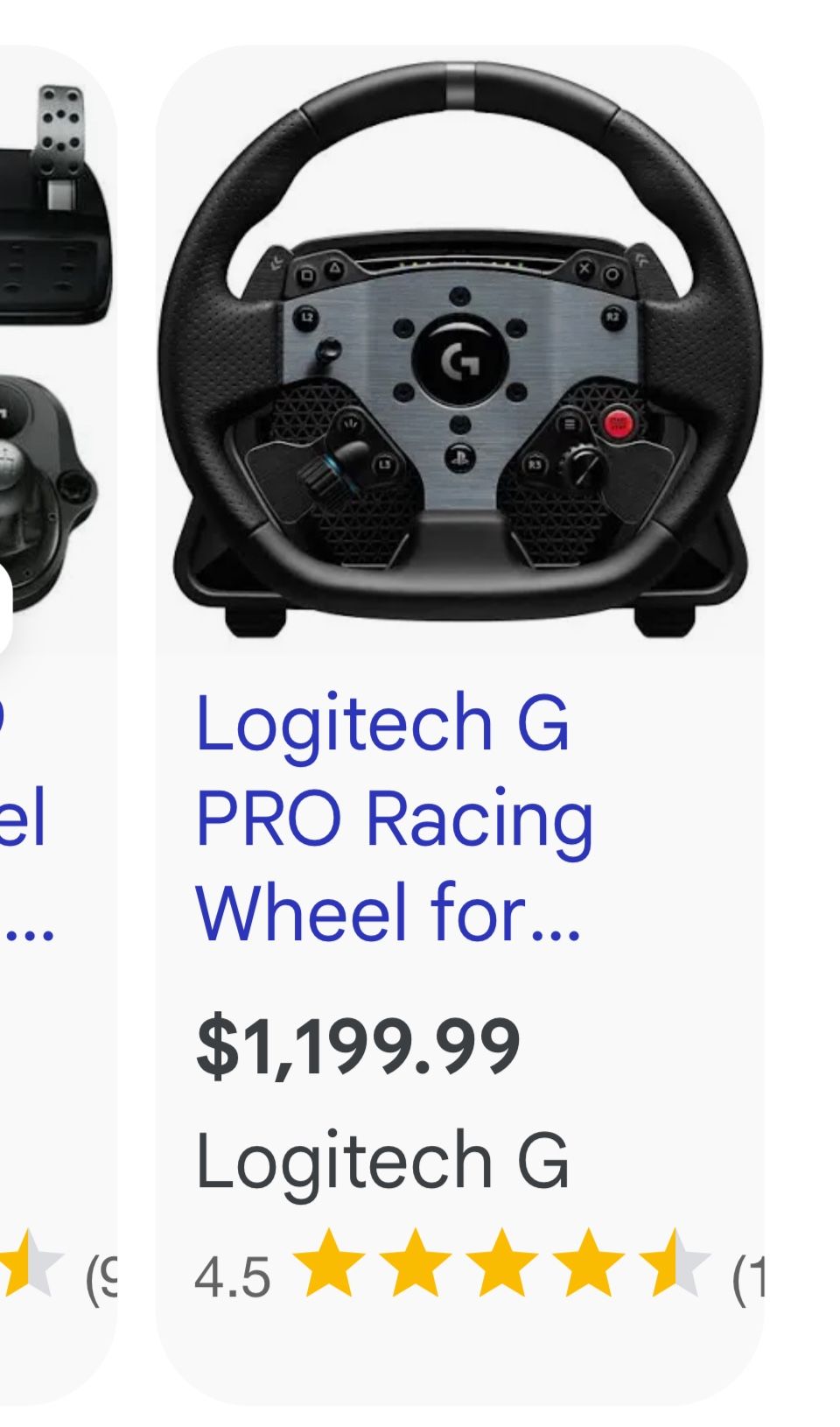 Logitech Steering Wheel For PlayStation