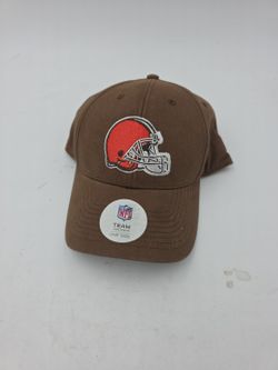 NFL Cleveland Browns Team Apparel Hat  Embroidered Logo Brown Strapback Fanwear 