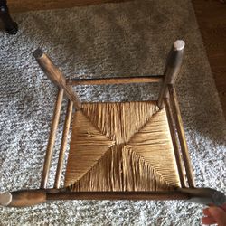 Vintage Cane Seat Ladder Back Chair