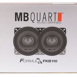 Pair MB QUART FKB110 4" 160 Watt Car Stereo Coaxial Speakers with Reliability