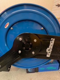 Hose reel Blu Shield 100ft for car detailing