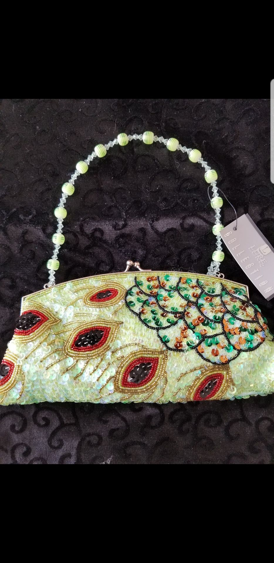 Beaded Pouch 11"W x 5.5"H brand NEW!!!👛