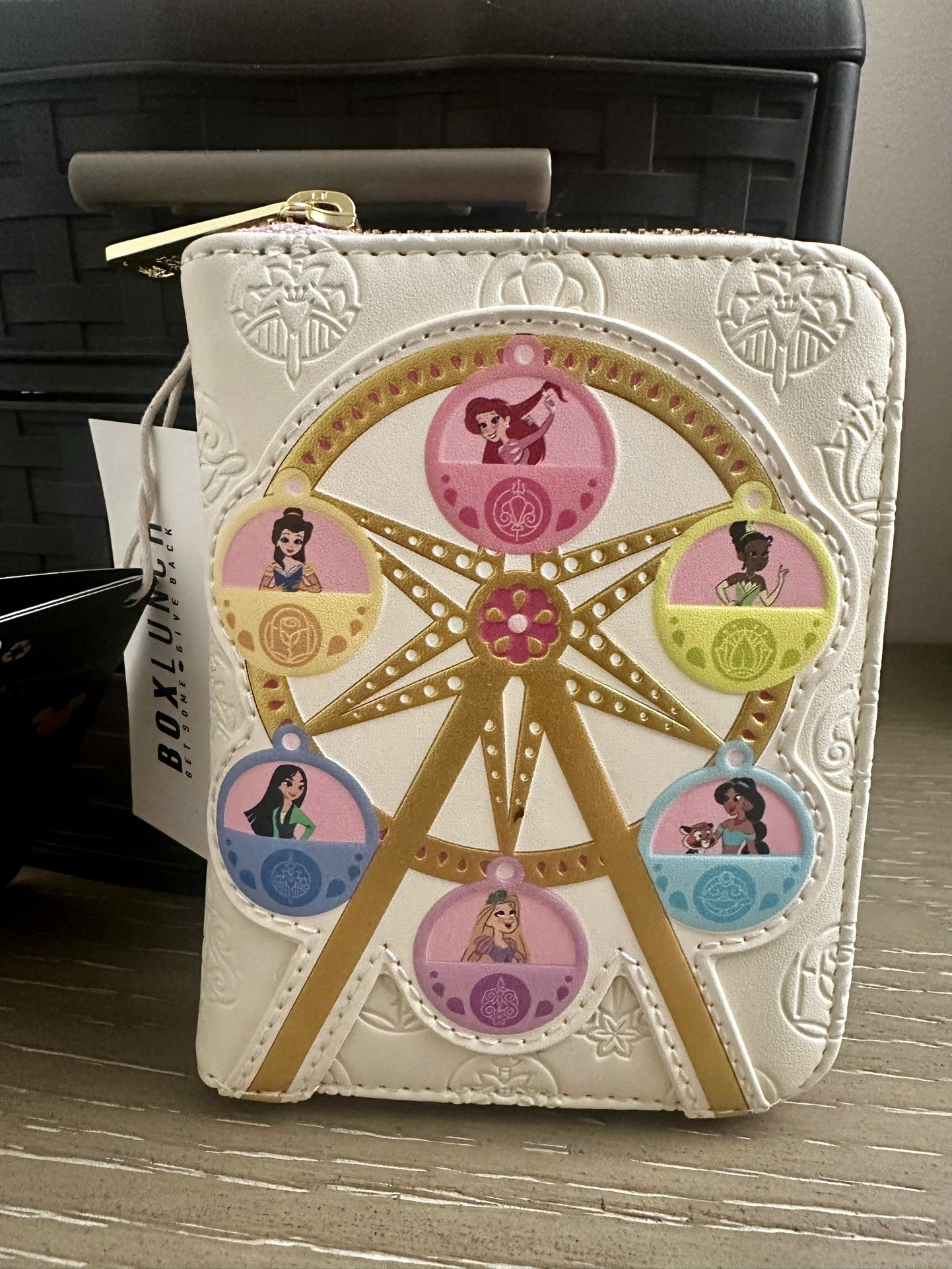 Loungefly Disney Princess Ferris Wheel Small Zip Wallet