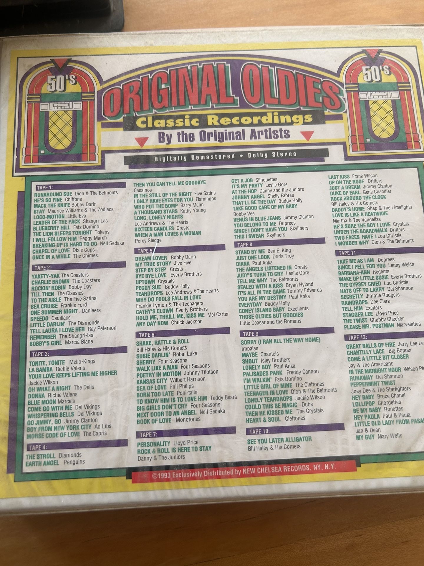 1950’s Original oldies cassette Sets!