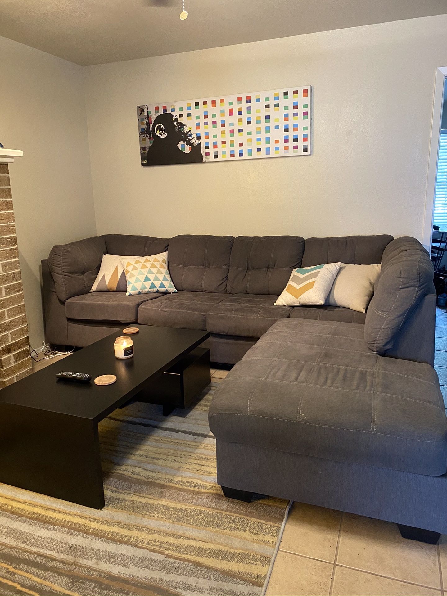 Couch and coffee table
