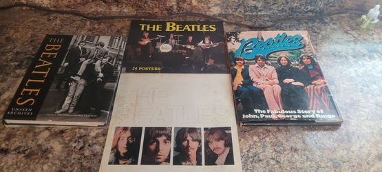 The Beatles Books and Poster Set – Lot of 4