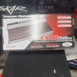 Power Acoustik 4,500 Monoblock Amplifier 