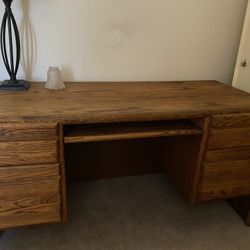 Desk And File Cabinet 