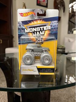 Hot Wheels Monster Jam 25th Anniversary "Grave Digger The Legend" - Silver Collection Sealed
