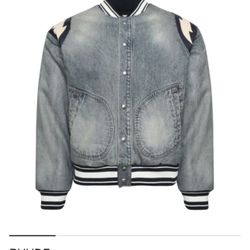 Rhude lightning denim Jacket (Size M)