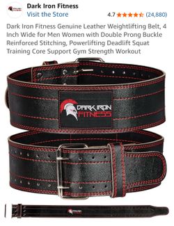 Dark Iron Weight Lifting Belt