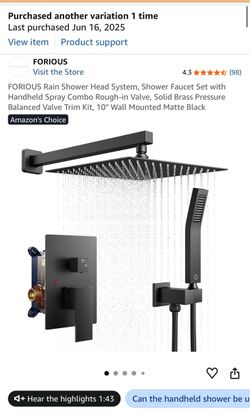 Rain Shower System