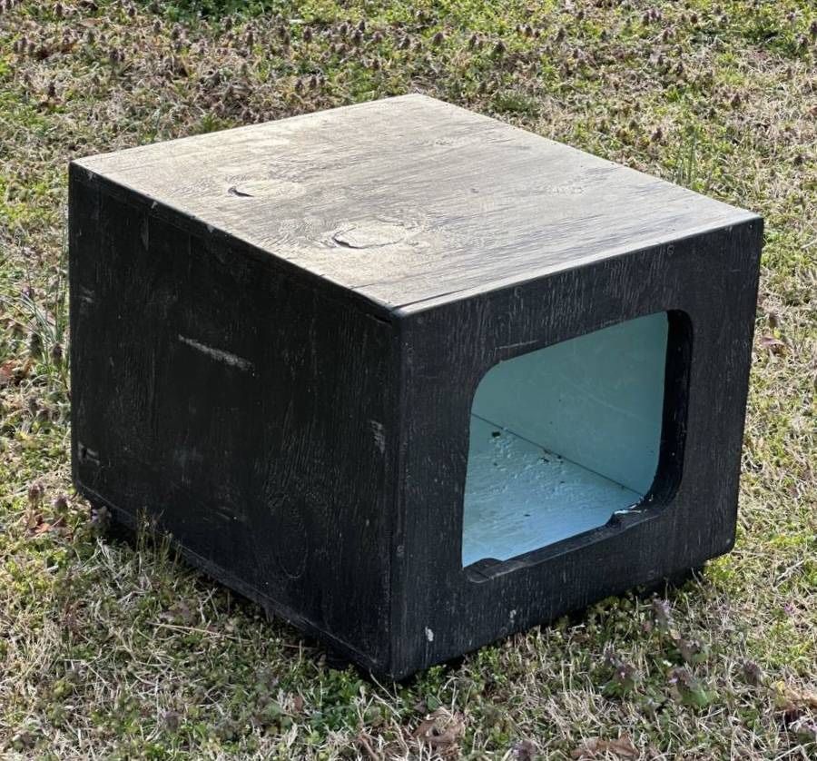 Solid Wood Pet House Side Table