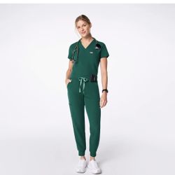 NWT Figs Hunter Green Set XXS