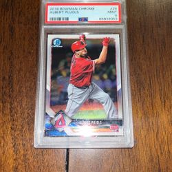 Albert Pujols Bowman Chrome PSA 9