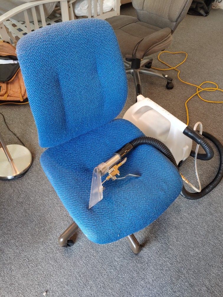 Blue Fabric Office Chair