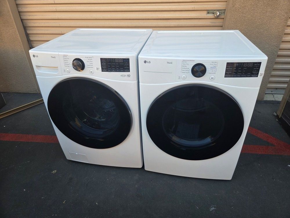 LG Front Load Washer And Gas Dryer