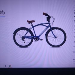 Kent 26" Bayside Mens Bike Cruiser Blue 