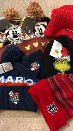 Kids One Size Beanies With Tags