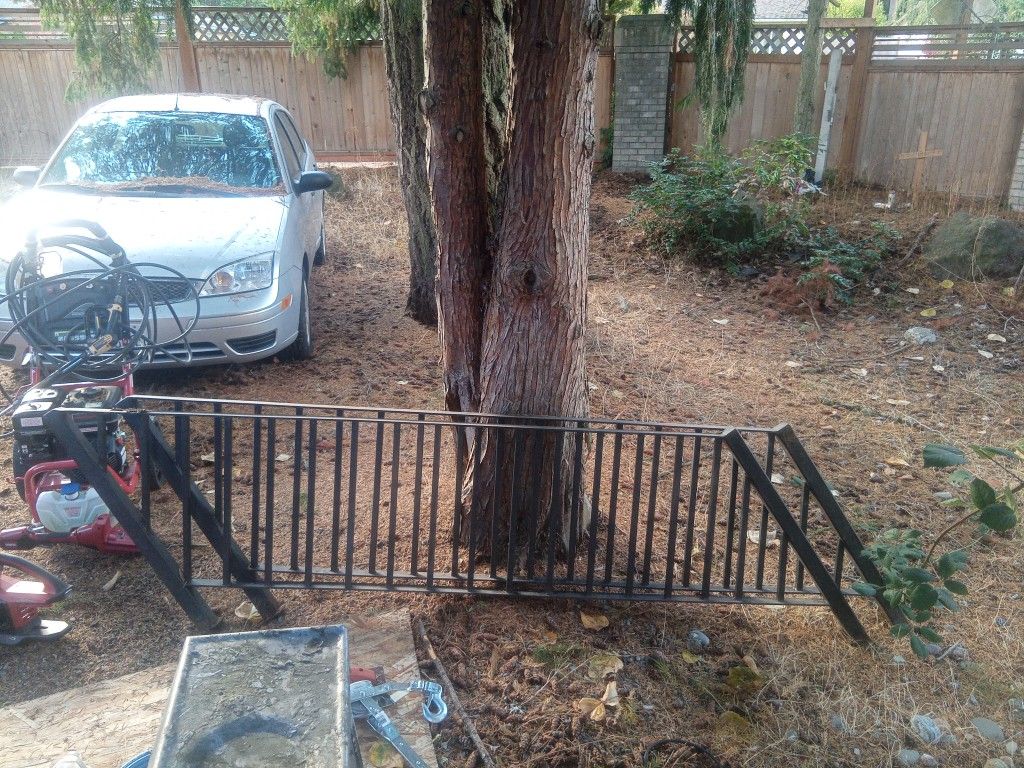 2 Steel Black Handrails