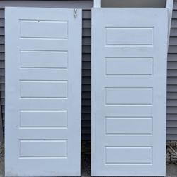 2x 36x80 In New Steel Wrapped Doors