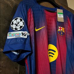 Barcelona Lamine Yamal #10 Jersey UCL Patch M/ XL Brand New